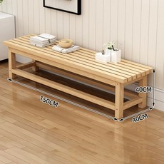 목욕탕 나무 벤치 사우나 의자 탈의실 평상 긴 원목 옥상, 단층 보강 150x40x40