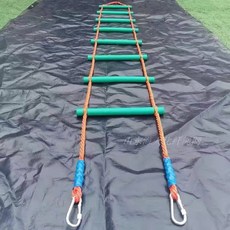 줄사다리 안전 로프 비상용 컬러 교구 매달리기, 솔리드끈사다리 간격 30CM/3M(8개봉)