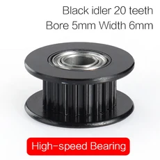 3D 프린터 부품 510pcs 2GT 20t 들러 타이밍 풀리 치아 휠 보어 동기 벨트 폭 6mm 용 알루미늄, 03 20 Tooch Bore 5mm, 01 5pcs