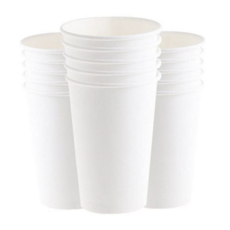 일회용 종이 컵 대용량 테이크아웃 16온스 무지 종이 컵 530ml 카페 커피 업장용 내구성 국내 호환 제작