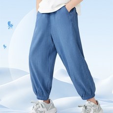 【Arbea】牛仔褲春夏兒童休閒褲防蚊褲童褲寶寶長褲褲子燈籠褲【C1077】