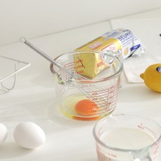 강화유리 내열 계량컵 (3size) 비커 눈금 계량 믹싱 요리 조리 베이킹 이유식