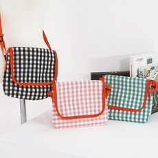 초코스토이 키즈 체크 핸드폰 보조 가방