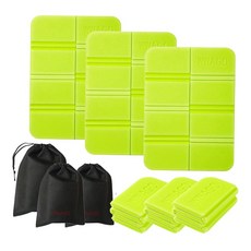 와고 휴대용 등산 방석 3개 친환경 초경량 1인용 미니 한강 축제 엉덩이방석, 형광그린3개