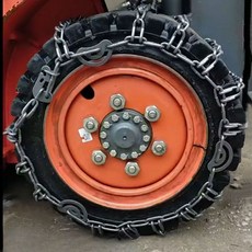 지게차 타이어 스노우체인 눈길 비끄럼 방지 중장비 트럭 자동차 바퀴 화물차 사슬, 1개