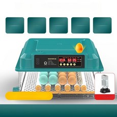NOVA 병아리부하기 병아리부화기 메추리 달걀 가정용, 1개, 24알 단일 1단계 온도 습도 알람 5모드