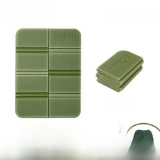 폼 캠핑 매트 휴대용 야외 시트 쿠션 방습 방수 잔디밭 야생 여행용, 3. 20 off 스택 카키 + 보관 가방