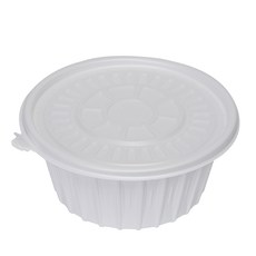 [ILYONG] 면용기 냉면용기 FP 195파이 대 1400ml 50세트 백색, 50개, 1세트