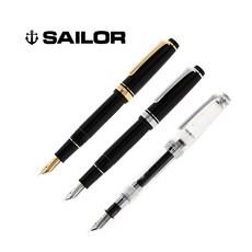 세일러 만년필 프로기어 슬림 14k [색상 선택], 블랙 은장, F
