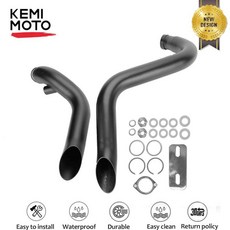 오토바이 배기 파이프 소프테일 다지기 시스템 부품 드래그, 1. Black, A. 여러 조각