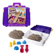 Kinetic Sand 瑞典動力沙 沙堡攜帶遊玩組 (多款造型模具，室內戶外皆宜), 1個
