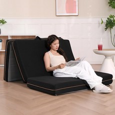 Betensh 3단 접이식 매트리스 메모리폼 토퍼 매트리스 휴대용 접이식 침대 매트리스 소파베드 바닥 매트