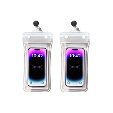 셀링온 핸드폰 방수팩, 화이트, 2개
