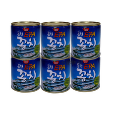 동원꽁치 6 동원꽁치캔 통조림 꽁치 통조림, 1개, 280g