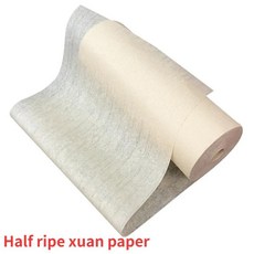 롤링 슈안지 중국 서예 그림용 종이 파펠 아로즈 반숙 초박형 투명 쌀종이, A. Half ripe xuan paper