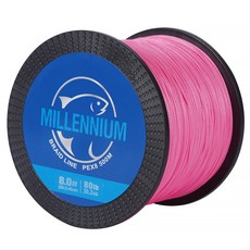 밀레니엄 PE 라인 합사줄 8합사 500M 낚시줄, 핑크, 1개