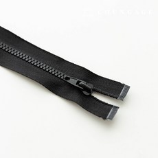 플라스틱 점퍼지퍼 3호 5color 70cm, 1) 블랙
