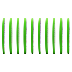 마스킹테이프 종이테이프 8컬러 5mm x 10M, 10개, 초록
