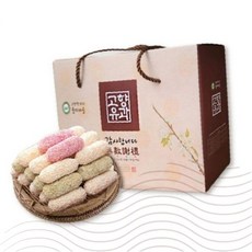 전통 한과 유과 선물세트 추석 명절 고급 포장 오색 한국 전통과자 세트, 1개