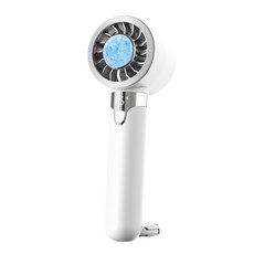 DelightZone 휴대용 선풍기 미니 선풍기 아이스 냉각 에어컨 선풍기 저소음 무선 경량 탁상 거치 LED 잔량 표시, 화이트, U36