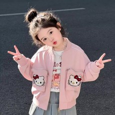 다나에 가을 아동 캐릭터 주니어 야구 점퍼 재킷 외투 여아 루즈핏 상의+스남트레이딩 머리끈