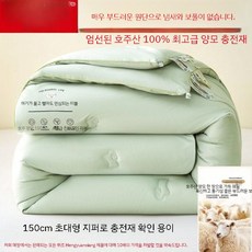 호주산양모이불 천연양털이불 알파카이불 100 사계절용 봄가을 겨울따뜻한 겨울 싱글 더블, 220x240cm 5kg 겨울 이불, 그린 +  클래스 A 클라우드 벨벳 원단