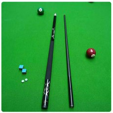 碳素臺球桿黑科技碳纖維桌球桿，斯諾克小大頭中式黑八9球桿入門撞球桿，專業檯球桿, 碳素銀黑單杆（備註小頭中頭）, 1個