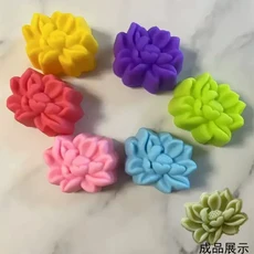 20 개/몫 5cm 새로운 연꽃 실리콘 케이크 금형 초콜릿 컵케익 라이너 DIY 주방 베이킹 도구, 01 48 5cm
