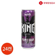 CL 롯데칠성 핫식스 더킹 퍼플 그레이프, 355ml, 24개