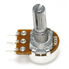 아두이노 100K Ohm 가변 저항 가변 저항기(Potentiometer) 모델 WH148 Nut Washer 포함 0.1%의 비밀, 1개
