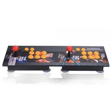 아케이드 조이스틱 오락실 게임패드 스틱 2인 6버튼 직렬125914, 2인 6버튼 곡선125914