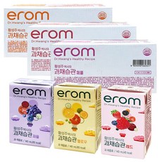 [EROM] 이롬 황성주 과채습관 무첨가 혼합주스 3종 (레드/퍼플/옐로우 각24팩) 140ml 72팩