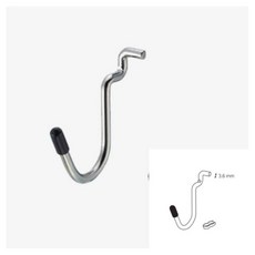 빈티지 후크 U형 검정 타공판 인테리어 진열 고리 986000ea (개), 본상품