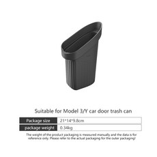 자동차 도어 휴지통 테슬라 모델 3/Y/3 하 실리콘 스토리지 박스 쓰레기 캔 빈 액세서리, [01] 1pcs