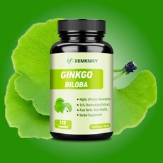 XEMENRY 銀杏 GINKGO BILOBA 24% 標準化提取, 60組