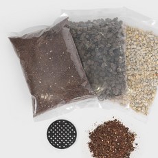 마이플랜트 1회용 분갈이 키트 분갈이흙 상토 배양토 마사토, 300g, 1개