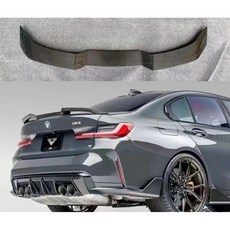 BMW M3 M4 M5 G20 G82 G80 G30 F90 21-22 리얼 카본 파이버 리어 윙 트렁크 립 스포일러 호환, G80 M3 G28 G20