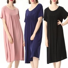 마미누리마미누리 임산부 홈웨어 원피스 반팔 신축성 좋은 여성 임부복 176985