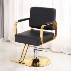 딩밍월드 미용실 의자 네일샵 헤어샵 메이크업샵 체어 1개 바버, 회색 전기도금 실버 팁 디스크 공식 표준, 회색 전기 도금 실버 디스크 대형 페달 공식 표준