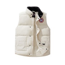 冬季男款白鴨絨填充連帽馬甲 - 年輕百搭休閑加厚