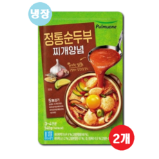풀무원 정통순두부찌개양념 140g (3~4인분), 2개