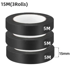 PVC 난연성 전기 절연 플라스틱 테이프 고온 저항성 자체 접착식 보호, 09 3Rolls (15m)