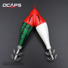 디캡스 캡스 양다리에기 한치 문어 쭈꾸미채비 수평에기 왕눈이에기 루어/플라이훅, 02.수박 고추장, 1개
