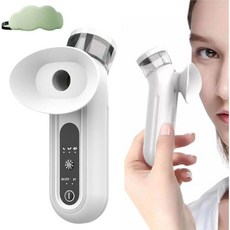 건조한 눈을 위한 빠른 스팀 테라피 눈 빠르고 쉬운 완화 방법 휴대용 충전식 가열식 아이 마스크 지능형 뜨겁고 차가운 조절화이트, White