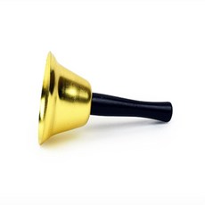 핸드벨 업소용테이블벨 손잡이종 실버벨 테이블벨 금색골드벨, 75mm 은색, 1개
