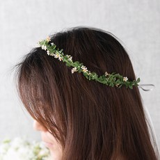 미니플라워 조화 꽃 화관 셀프웨딩 플로리 20cm 촬영 장식 소품 브라이덜샤워 파티 스냅, 1p