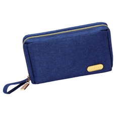 Leahina 兒童灰色手提拉鍊錢包 寶寶時尚配件