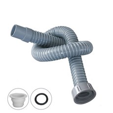 廚房菜盆配件45mm下水管排水管軟管洗菜盆水槽水廚房下水道排水管223ADDT, 45單頭螺紋管1.2米送密封塞墊片, 1個