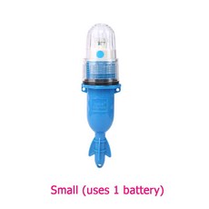 TW出貨 魚餌燈網燈網燈漁民魚捕撈魚燈警告燈野獸驅燈 LED 淨燈燈, 小藍, 1個