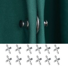 고정 자석 12p 커튼 가리개 홀더 커텐 단추 가림막, 원형20mm 12p, 원형20mm 12p, 1개